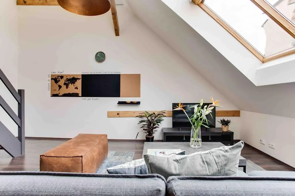 Unique City Centre Duplex, Roof Top Terrace, Prague Castle View Apartment Czech Republic